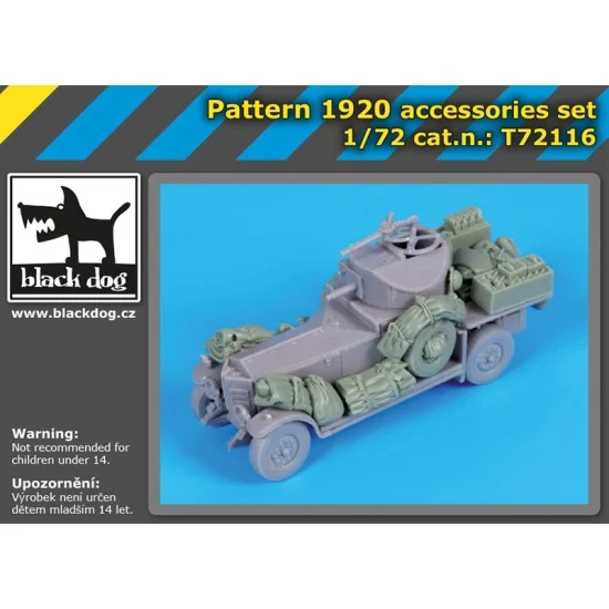 Black Dog T72116 1/72 Pattern 1920 Accessories Detail set for Roden kits - Military Vehicles & Tanks