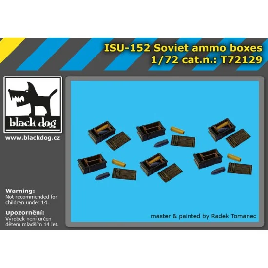 Black Dog T72129 1/72 Soviet ISU -152 Tank Destroyer Ammo Boxes
