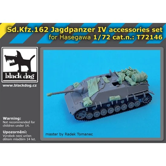 Black Dog T72146 1/72 SdKfz 162 Jagdpanzer IV Detail set for Hasegawa kits - Military Vehicles & Tanks
