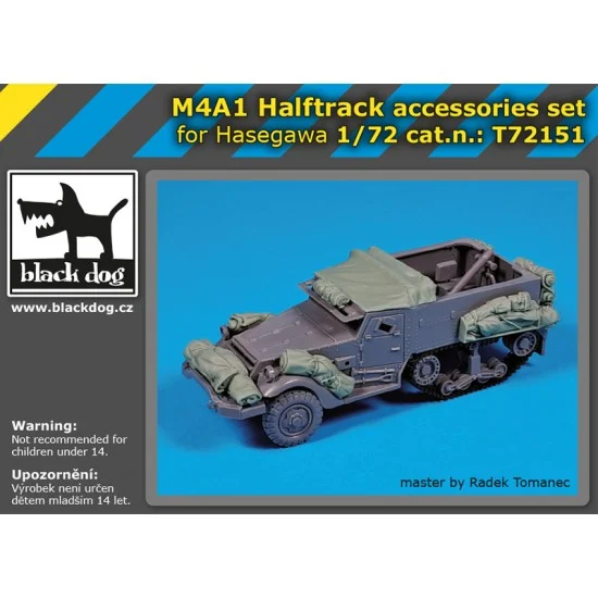 Black Dog T72151 1/72 M4A1 Halftrack Stowage Set for Hasegawa kits - Military Vehicles & Tanks