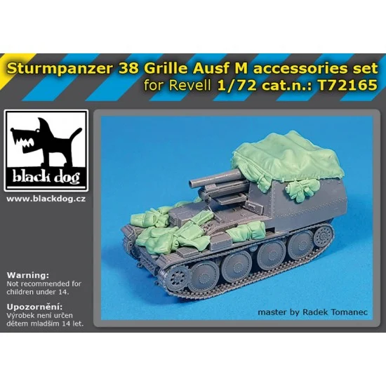 Black Dog T72165 1/72 Sturmpanzer 38 Grille Ausf M Accessories Set for Revell kits - Military Vehicles & Tanks