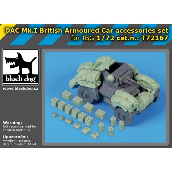Black Dog T72167 1/72 DAC Mk I British Armoured Car Accessories Set for IBG Models - Military Vehicles & Tanks