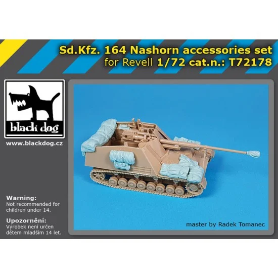 Black Dog T72178 1/72 Sd.Kfz 164 Nashorn Accessories Set for Revell kits - Military Vehicles & Tanks