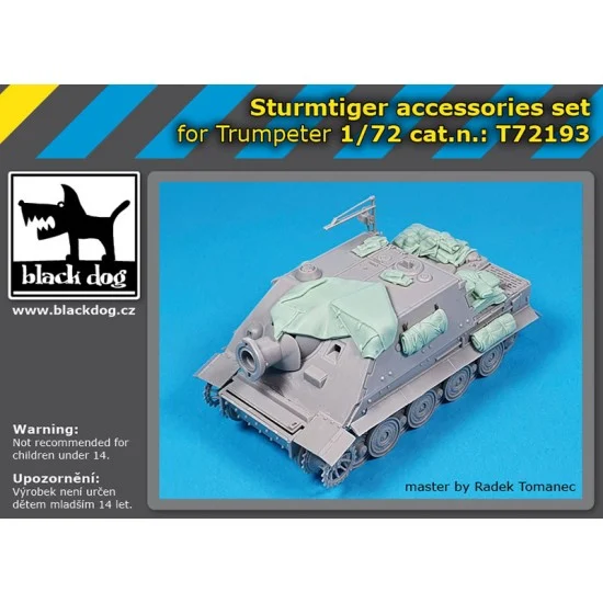 Black Dog T72193 1/72 Sturmtiger Stowage set for Trumpeter kits - Military Vehicles & Tanks