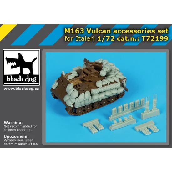 Black Dog T72199 1/72 M 163 Vulcan Accessories Set for Italeri kits - Military Vehicles & Tanks
