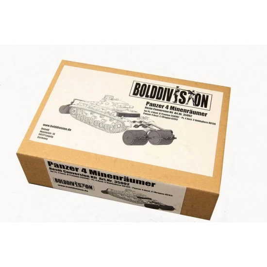 Bolddivision 35002 1/35 Panzer 4 Mine Roller Conversion Set for Tamiya 35096/HobbyBoss 80130/Dragon 6291 - Military Vehicles & Tanks