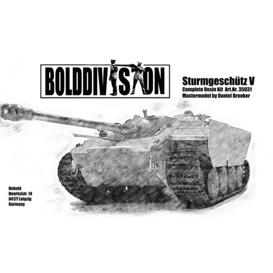 Bolddivision 35031-88F-w 1/35 Sturmgeschutz 5 w/8.8cm Gun (without Metal Tracks)
