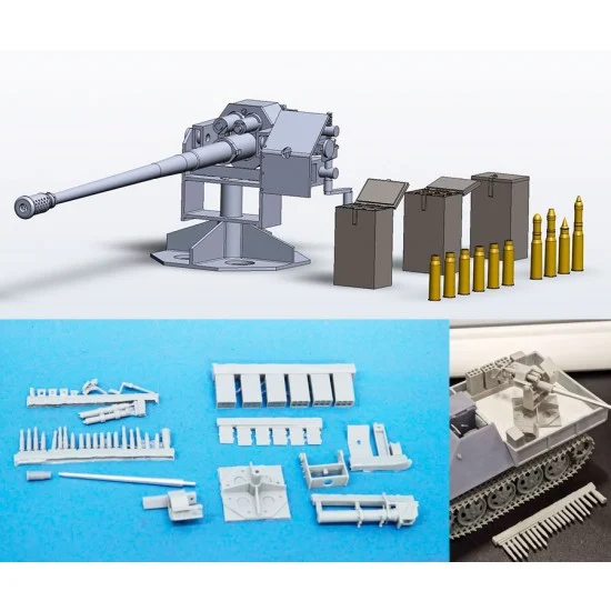 Bolddivision 35071 1/35 5cm Kanone 39/L60 auf Sockellafette - Military Vehicles & Tanks