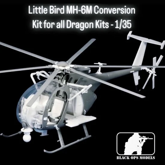 Black Ops 1008 1/35 Little Bird MH-6M Conversion Kit for Dragon Kits