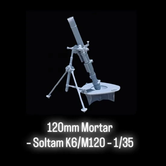 Black Ops 2003 1/35 120mm Mortar - Soltam K6/M120