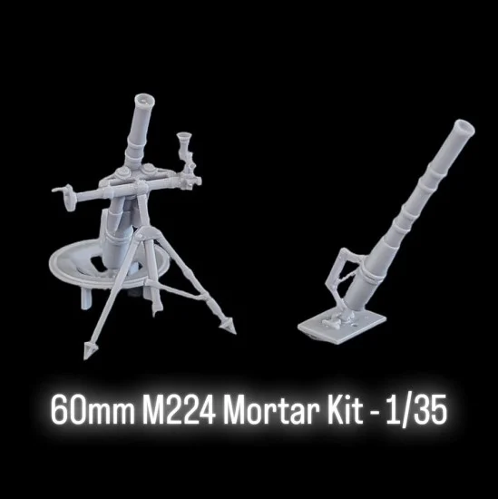 Black Ops 2004 1/35 60mm M224 Mortar Kit - Military Vehicles & Tanks
