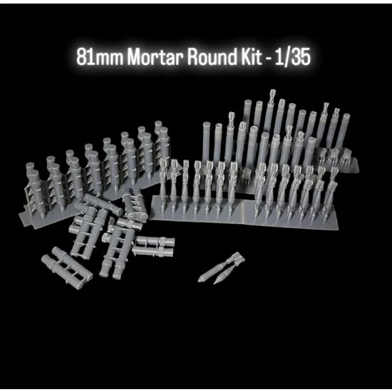 Black Ops 2007 1/35 81mm Mortar Round Kit - Military Vehicles & Tanks