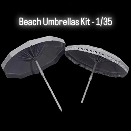Black Ops 4004 1/35 Beach Umbrellas Kit (2pcs) - Scenics & Diorama