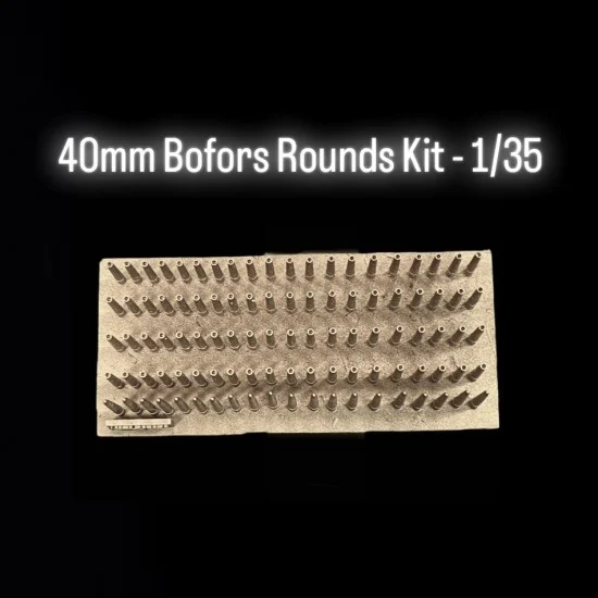 Black Ops 4025 1/35 40mm Bofors Rounds Kit - Military Vehicles & Tanks