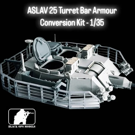 Black Ops 4027 1/35 ASLAV 25 Turret Bar Armour Conversion Kit for Trumpeter #00392 - Military Vehicles & Tanks