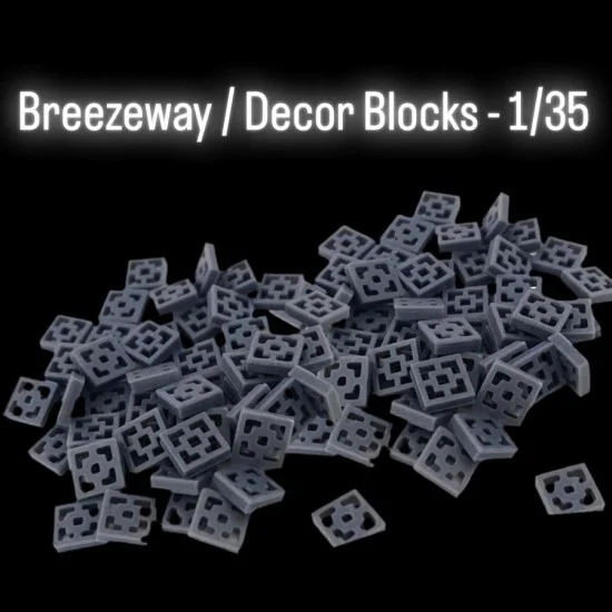 Black Ops 5004 1/35 Breezeway / Decor Blocks (100pcs) - Scenics & Diorama