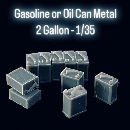 Black Ops 5012 1/35 Gasoline or Oil Can Metal 2 Gallon (10 containers) - Scenics & Diorama