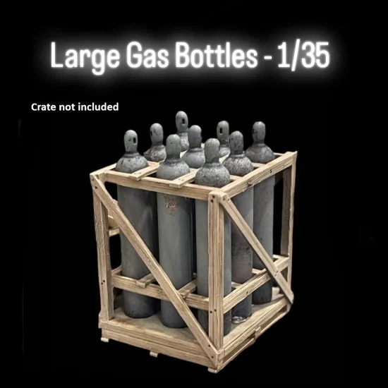 Black Ops 5019 1/35 Large Gas Bottles (10pcs) - Scenics & Diorama