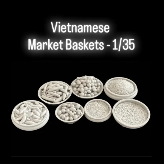 Black Ops 5030 1/35 Vietnamese Market Baskets (7pcs) - Scenics & Diorama