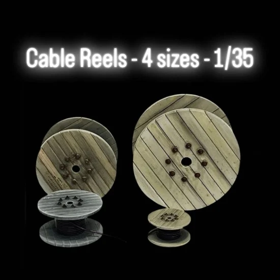 Black Ops 5038 1/35 Cable Reels (4 sizes) - Scenics & Diorama