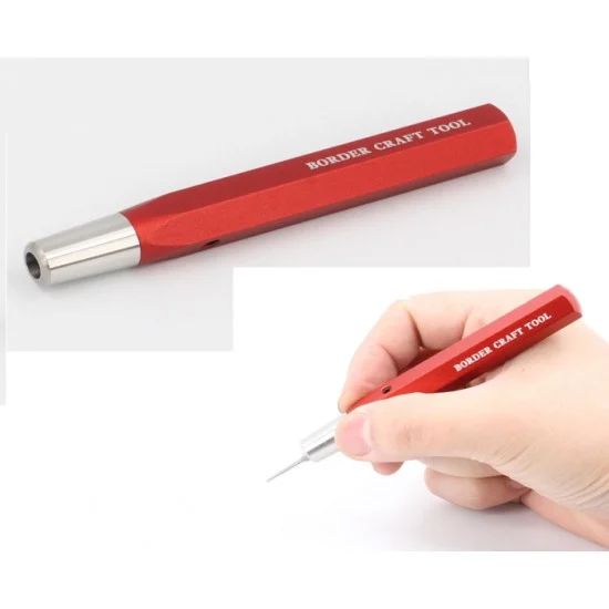 Border Model 0033-R Metal Tool Handle (red) for Cemented Carbide Engraver #BORDER-0007