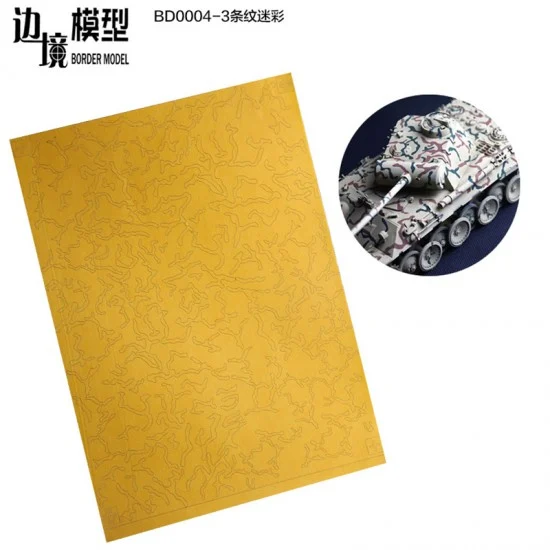 Border Model 004-3 1/35 Stripes Camouflage Paint Masking Sheets