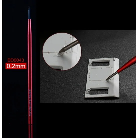 Border Model 0043 Fine Engraver/Scriber Blade 0.2mm - Hobby Tools & Supplies