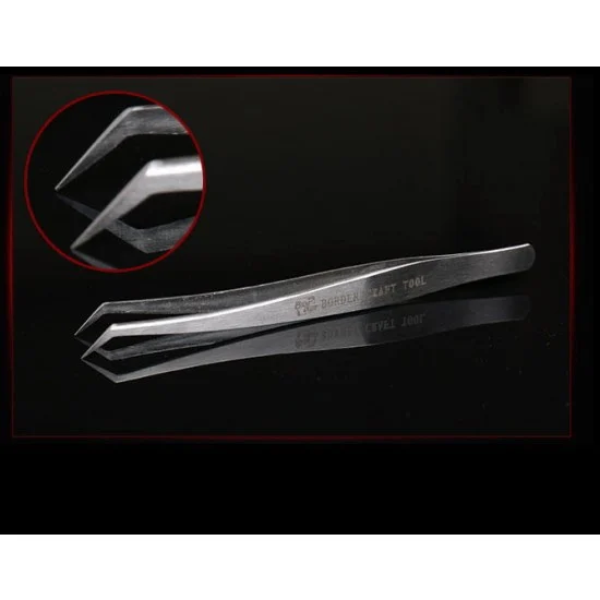 Border Model 0072-2 Long Bend Model Tweezers