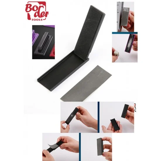 Border Model 0097 Sandpaper & File 2in1 Tool Black Middle - Hobby Tools & Supplies