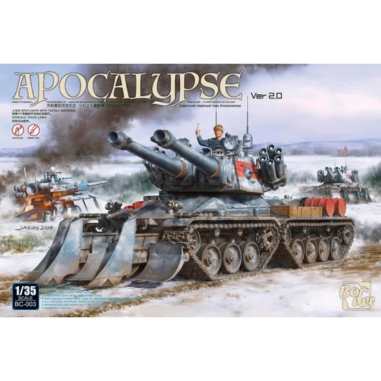 Border Model BC-003 1/35 Soviet Apocalypse Tank [Red Alert 2] (paints free, cement free)
