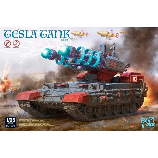 Border Model BC-005 1/35 Tesla Tank (paints free, cement free)