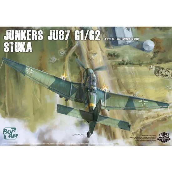 Border Model BF-002 1/35 Junkers Ju87 G1/G2 Stuka Dive-bomber and Ground-attack Aircraft