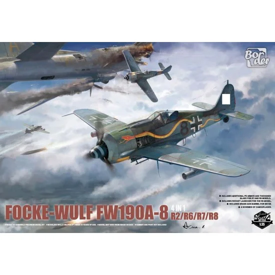 Border Model BF-009 1/35 Focke-Wulf Fw190A8 R2 R6 R7 R8 (4in1)