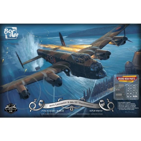 Border Model BF-011 1/32 Avro Lancaster B.Mk III 'Dambusters' w/Full Interior