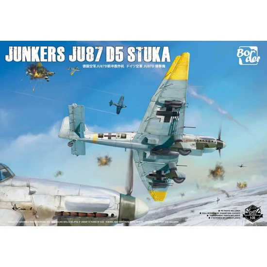 Border Model BF-012 1/35 Junkers Ju 87 D5 Stuka Dive Bomber and Ground-attack Aircraft