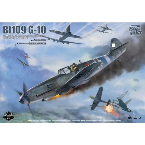 Border Model BF-013 1/35 Messerschmitt BF109 G-10 with WGr.21, Full Engine and Weapon Interior
