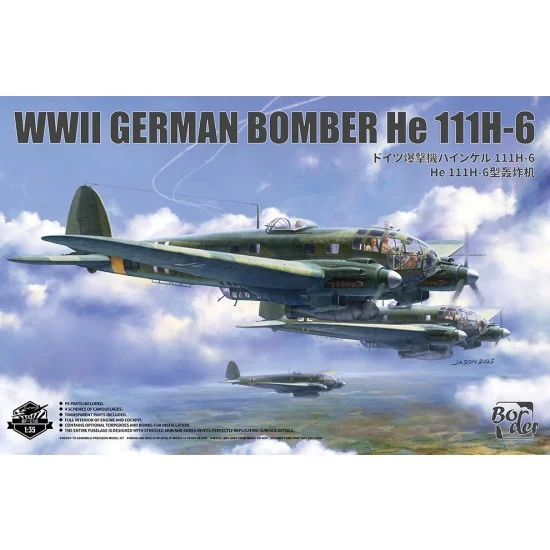 Border Model BF-018 1/35 WWII German Heinkel HE-111 H-6 Bomber