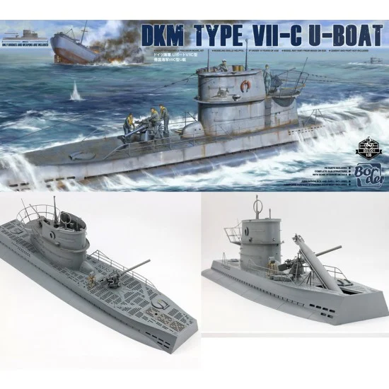 Border Model BS-001 1/35 DKM Type VII-C U-Boat Submarine Bridge