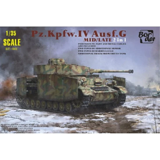 Border Model BT-001 1/35 Panzer PzKpfw.IV Ausf.G Mid/Late