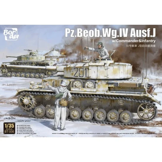 Border Model BT-006 1/35 Pz.Beob.Wg.IV Ausf J w/Commander & Infantry