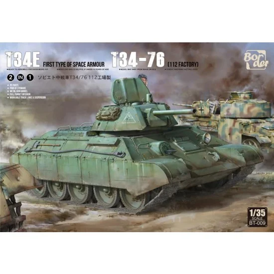 Border Model BT-009 1/35 T34E First Type of Space Armour T34-76 [112 Factory]