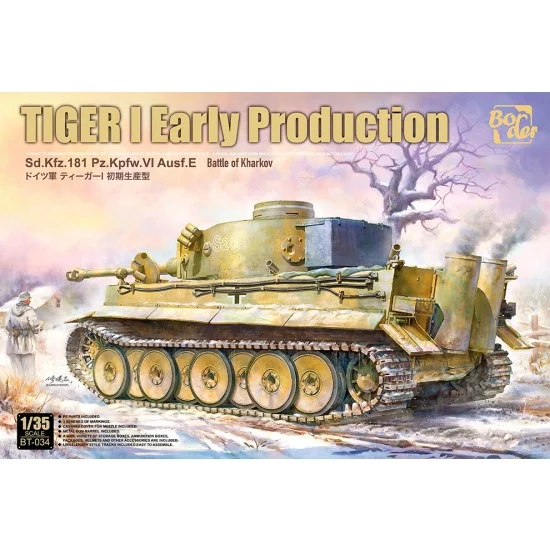 Border Model BT-034 1/35 Tiger I Early SdKfz. 181 PzKpfw.VI Ausf.E 'Battle of Kharkov'