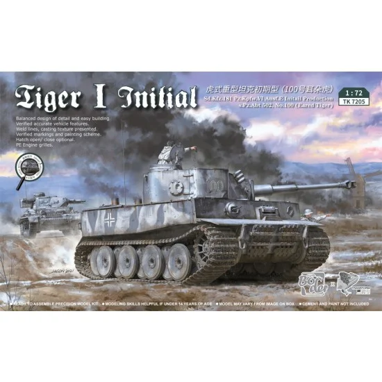 Border Model TK-7205 1/72 Tiger I Initial Production (sPz.Abt 502 No.100 Eared Tiger)
