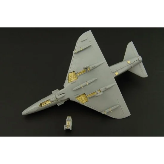 Brengun BRL144027 1/144 A4E Skyhawk PE parts for Platz kit (Two sets) - Model Planes