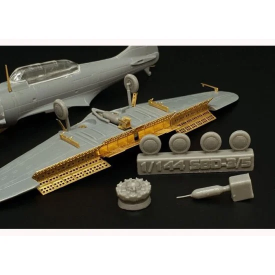Brengun BRL144166 1/144 SBD-3 Dauntless Exterior Detail Set for Brengun kits