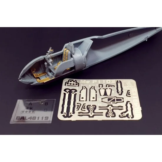 Brengun BRL48119 1/48 Me P1103 Rocket Fighter PE accessories for Brengun kit - Model Planes