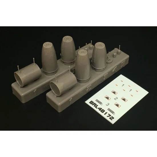 Brengun BRL48172 1/48 Mk 77 Napalm Bomb (2pcs) - Model Planes