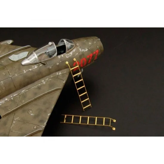 Brengun BRL72077 1/72 MiG 15 MiG 17 Step Ladders (two type) PE set for Eduard, AZ and more - Model Planes