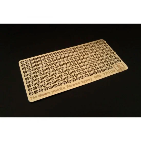 Brengun BRL72103 1/72 Tie Down Points (cross type) for US Aircraft Carrier PE set - Scenics & Diorama