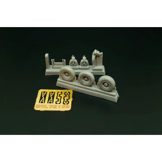 Brengun BRL72185 1/72 AV-8B Wheels resin set for Hasegawa kit